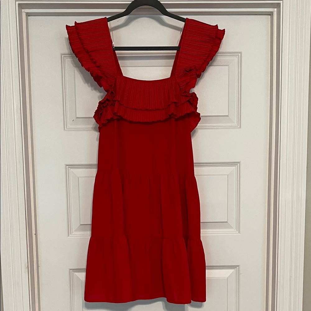 NWT Entro Vibrant Red Sleeveless Dress